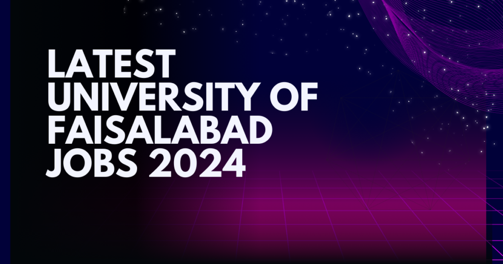 University of Faisalabad Jobs 2024